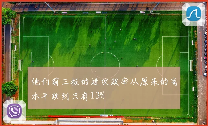 他们前三板的进攻效率从原来的高水平跌到只有13%